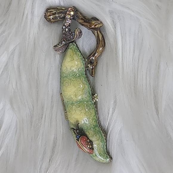 Jay Strongwater Other - Jay Strongwater Trinket Box  Phoebe Two Peas in a Pod Swarovski Crystals-New Fun